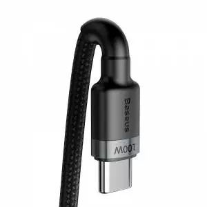 Kabel USB-C Baseus Cafule, QC 3.0, PD 2.0, 100W, 5A, 2m (szaro-czarny)