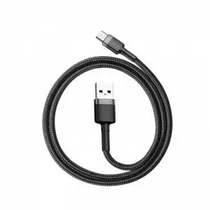 Kabel USB-C Baseus Cafule 3A 1m szaro-czarny