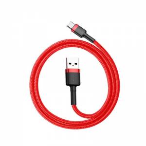 Kabel USB-C Baseus Cafule 3A 1m czerwony
