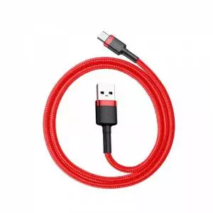 Kabel USB-C Baseus Cafule 3A 0.5m czerwony