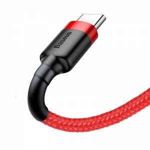 Kabel USB-C Baseus Cafule 3A 0.5m czerwony