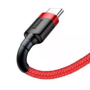 Kabel USB-C Baseus Cafule 2A 3m czerwony