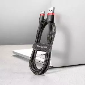 Kabel USB-C Baseus Cafule 2A 3m czerwono-czarny