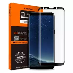 Szkło hartowane Spigen Glas.tr Case Friendly Galaxy S8+ Plus Black