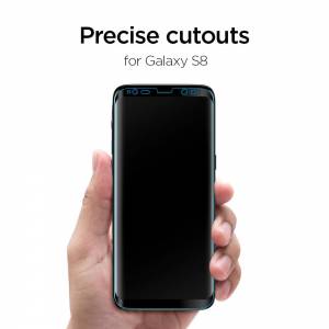 Szkło hartowane Spigen Glas.tr Case Friendly Galaxy S8 Black