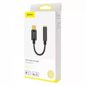 Adapter audio Baseus L54 USB-C + mini jack 3,5mm (czarny)