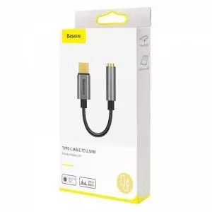 Adapter audio Baseus L54 USB-C + mini jack 3,5mm (szary)