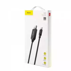 Długi kabel USB-C Baseus Artistic QC 3.0 5m 3A (czarny)