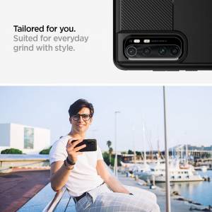 Etui Spigen Rugged Armor do Xiaomi Mi Note 10 Lite Matte Black