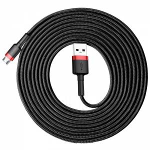 Kabel Micro USB Baseus Cafule 2A 3m (czarno-czerwony)