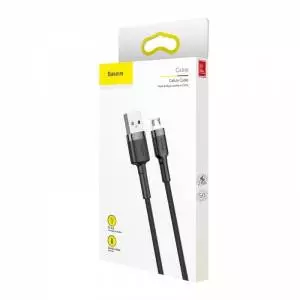 Kabel Micro USB Baseus Cafule 2.4A 1m (szaro-czarny)