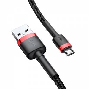 Kabel Micro USB Baseus Cafule 1.5A 2m (czerwono-czarny)