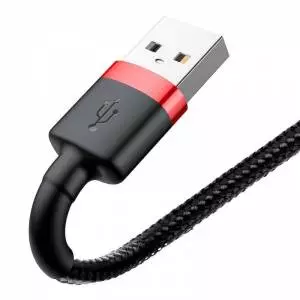 Kabel Lightning USB Baseus Cafule 2A 3m (czarno-czerwony)