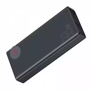 Powerbank 30000mAh z wyświetlaczem Baseus Mulight 2x USB, QC 3.0, PD (czarny)