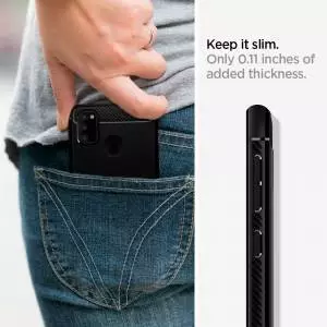 Etui Spigen Rugged Armor do Galaxy M21 Matte Black