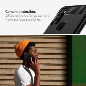 Etui Spigen Rugged Armor do Galaxy M21 Matte Black