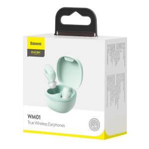 Bezprzewodowe słuchawki douszne Baseus Encok WM01 BT 5.0 Zielone