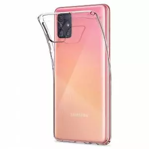 Etui Spigen Liquid Crystal do Galaxy A71 Crystal Clear