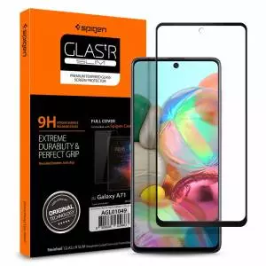 Szkło hartowane Spigen Glass Fc do Galaxy A71 Black