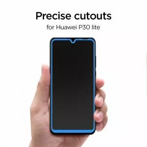 Szkło hartowane Spigen Glass Fc do Huawei P30 Lite Black