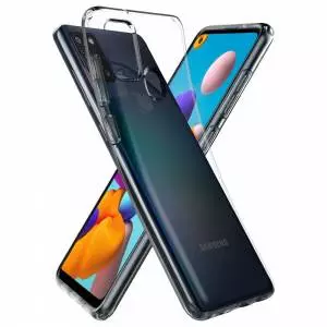 Etui Spigen Liquid Crystal do Galaxy A21s Crystal Clear