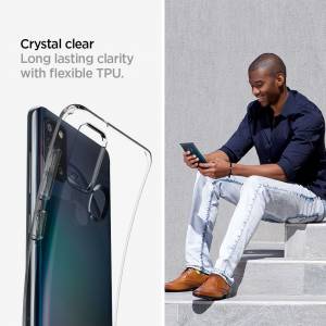Etui Spigen Liquid Crystal do Galaxy A21s Crystal Clear