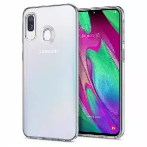 Etui Spigen Liquid Crystal do Galaxy A40 Crystal Clear