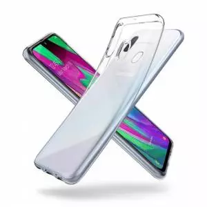 Etui Spigen Liquid Crystal do Galaxy A40 Crystal Clear