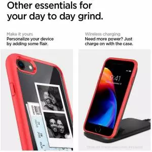 Etui Spigen Ultra Hybrid do Iphone 7/8/se 2020 Red