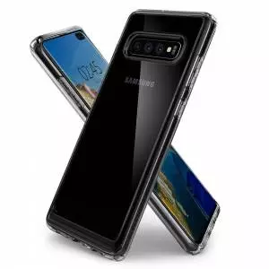 Etui Spigen Ultra Hybrid do Galaxy S10+ Plus Crystal Clear