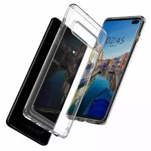 Etui Spigen Ultra Hybrid do Galaxy S10+ Plus Crystal Clear