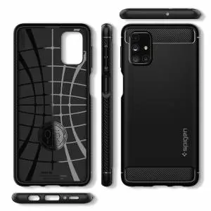 Etui Spigen Rugged Armor do Galaxy M31s Matte Black