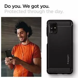 Etui Spigen Rugged Armor do Galaxy M31s Matte Black