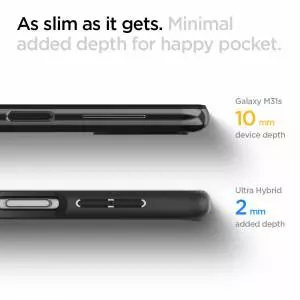 Etui Spigen Ultra Hybrid do Galaxy M31s Matte Black