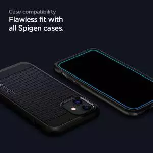 Szkło hartowane Spigen Alm Glass Fc 2-pack do Iphone 12 Mini Black