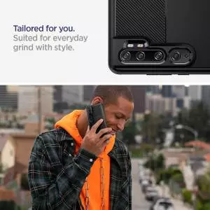 Etui Spigen Rugged Armor do Xiaomi Mi Note 10/10 Pro Matte Black