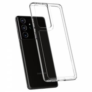 Etui Spigen Ultra Hybrid do Galaxy S21 Ultra Crystal Clear