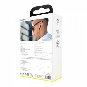 Bezprzewodowe słuchawki TWS Baseus Encok W04 Pro, ładowanie indukcyjne, Bluetooth 5.0 (czarne)