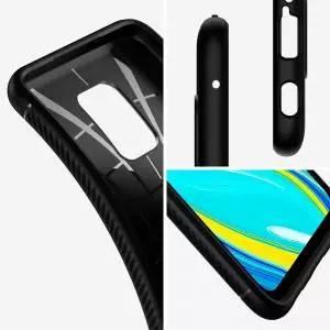 Etui Spigen Rugged Armor do Xiaomi Redmi Note 9s/9 Pro/9 Pro Max Matte Black