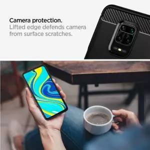 Etui Spigen Rugged Armor do Xiaomi Redmi Note 9s/9 Pro/9 Pro Max Matte Black