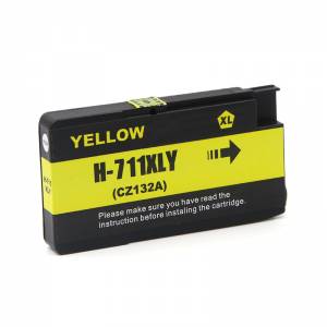 Tusz do HP 711 nowy zamiennik Yellow XL CZ132A