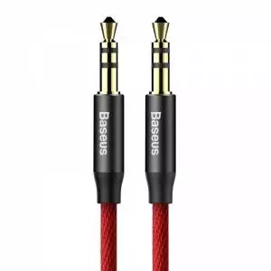 Kabel audio mini jack 3,5mm AUX Baseus Yiven 0,5m (czerwony)