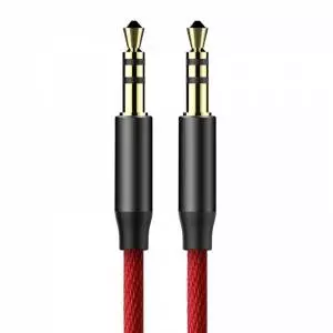 Kabel audio mini jack 3,5mm AUX Baseus Yiven 0,5m (czerwony)