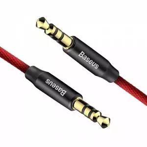 Kabel audio mini jack 3,5mm AUX Baseus Yiven 0,5m (czerwony)