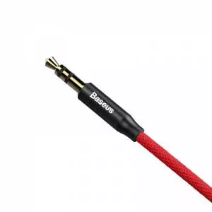 Kabel audio mini jack 3,5mm AUX Baseus Yiven 0,5m (czerwony)