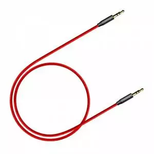 Kabel audio mini jack 3,5mm AUX Baseus Yiven 0,5m (czerwony)