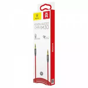 Kabel audio mini jack 3,5mm AUX Baseus Yiven 0,5m (czerwony)