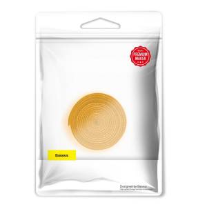 Taśma rzepowa, organizer kabli Baseus Colourful Circle Velcro Straps 1m (żółty)