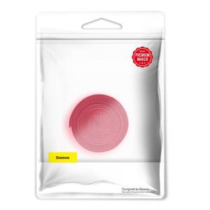 Taśma rzepowa, organizer kabli Baseus Colourful Circle Velcro Straps 1m (czerwony)
