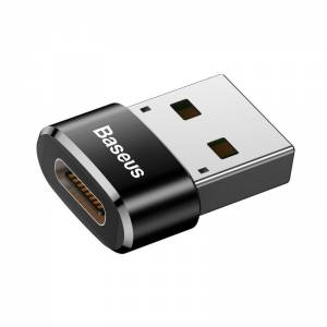 Adapter Baseus z USB-C do USB-A 3A (czarny)